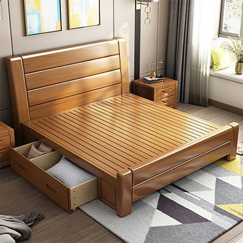 dipan tempat tidur minimalis kayu jati UK 180x200
