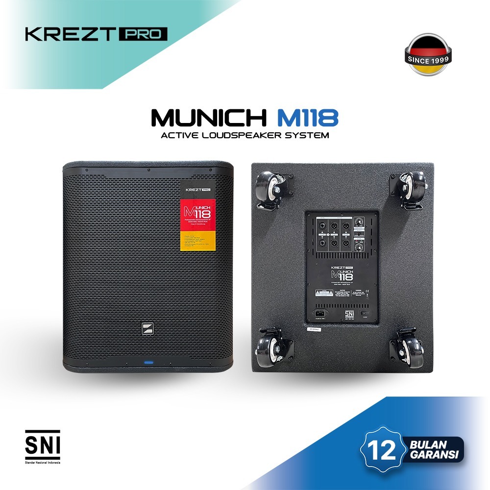 KREZT PRO Munich M118 Active Speaker Subwoofer 18 Inch