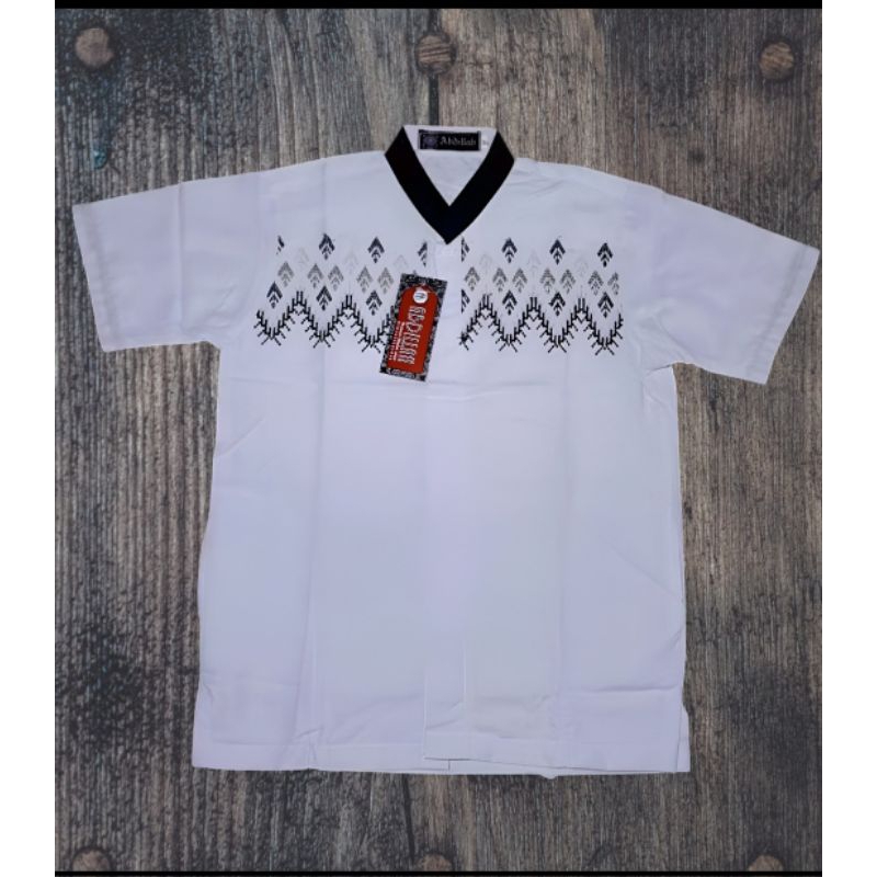 koko putih lengan pendek - baju koko putih lengan pendek