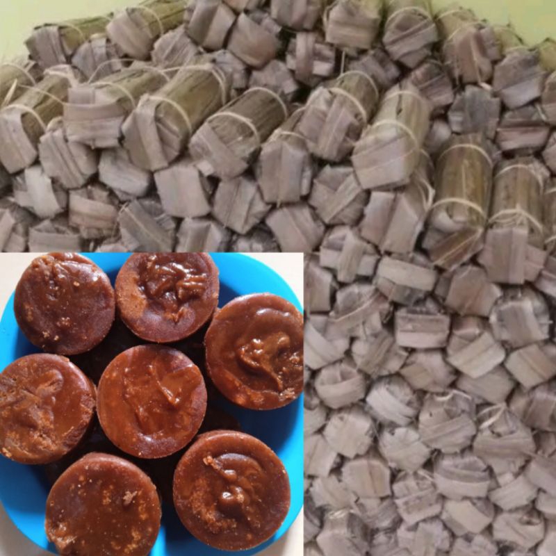 

Gula Aren Asli 100% Bungkus Daun Asli 1 kilo Brown Sugar