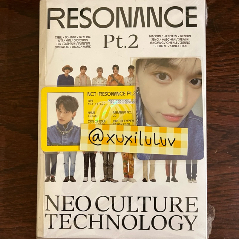 Album NCT Resonance departure ver. Lucas full set