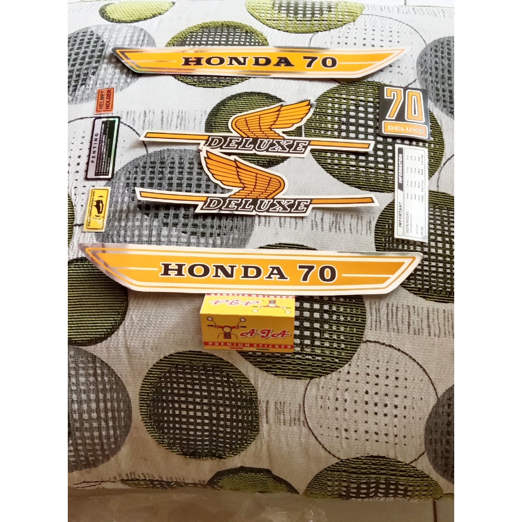 striping sticker stiker honda c70 garis 2 setiker Lis bodi Honda C70 set Body detail full set kualit