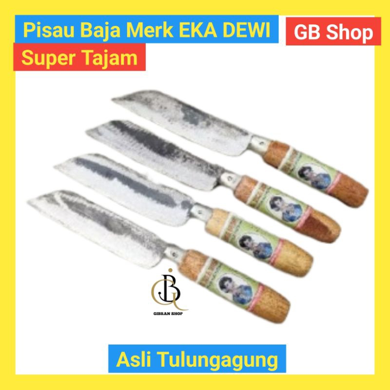 Pisau Dapur murah asli baja merk UD EKA DEWI