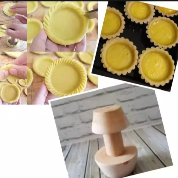 Alat Penekan Push Pusher Tekan Pie Apple Cetakan Pai Susu Kayu Maker