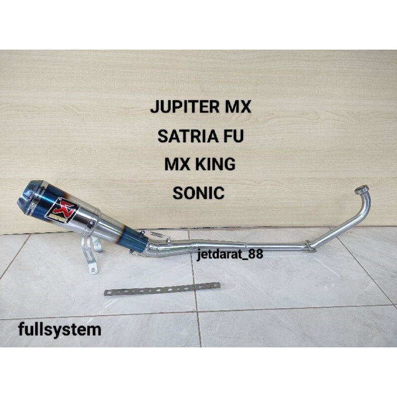 knalpot racing AKRAPOVIC untuk motor JUPITER MX KARBU OLD.JUPITER MX NEW/SATRIA FU KARBU OLD.SATRIA 