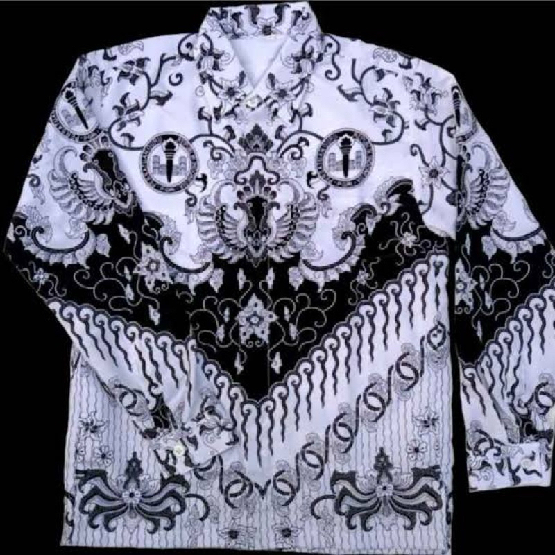 SERAGAM PGRI MOTIF TERBARU KUSUMA BANGSA KAIN HALUS PREMIUM LAPIS FURING