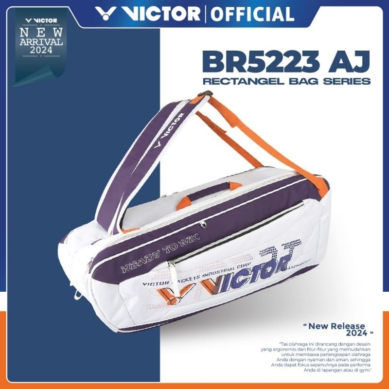 Tas Badminton Bulutangkis Rectangel BR 5223 Victor / BR5223 Victor Original