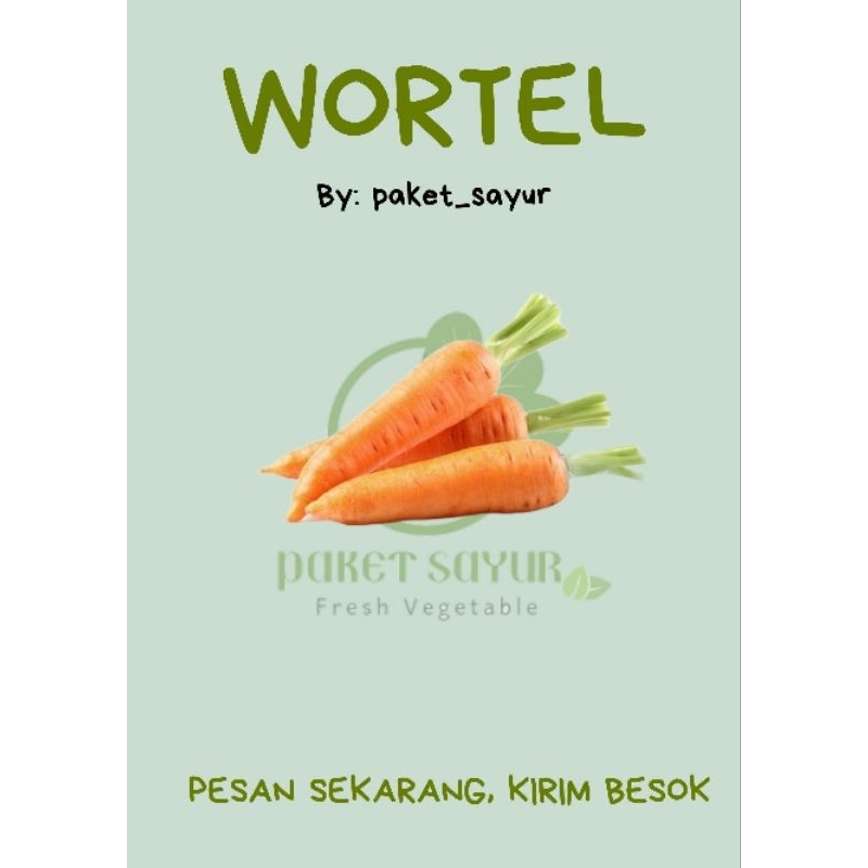 

WORTEL SEGAR 1 KG