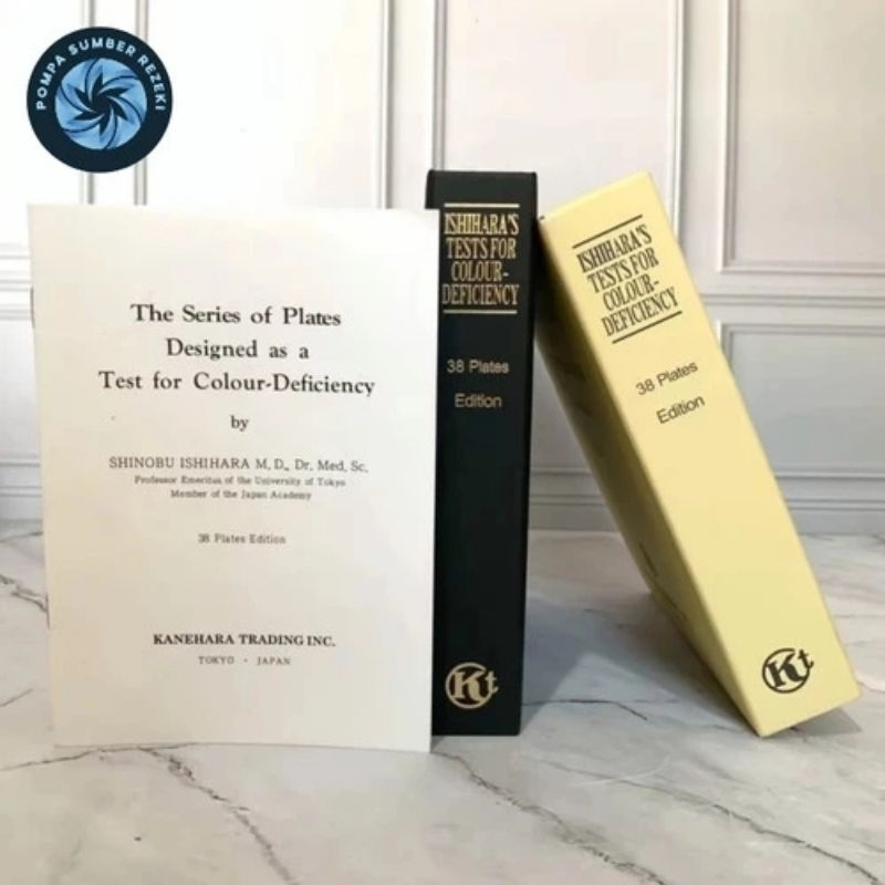 BUKU TES BUTA WARNA 38 PLATES ISHIHARA NEW EDITION JEPANG