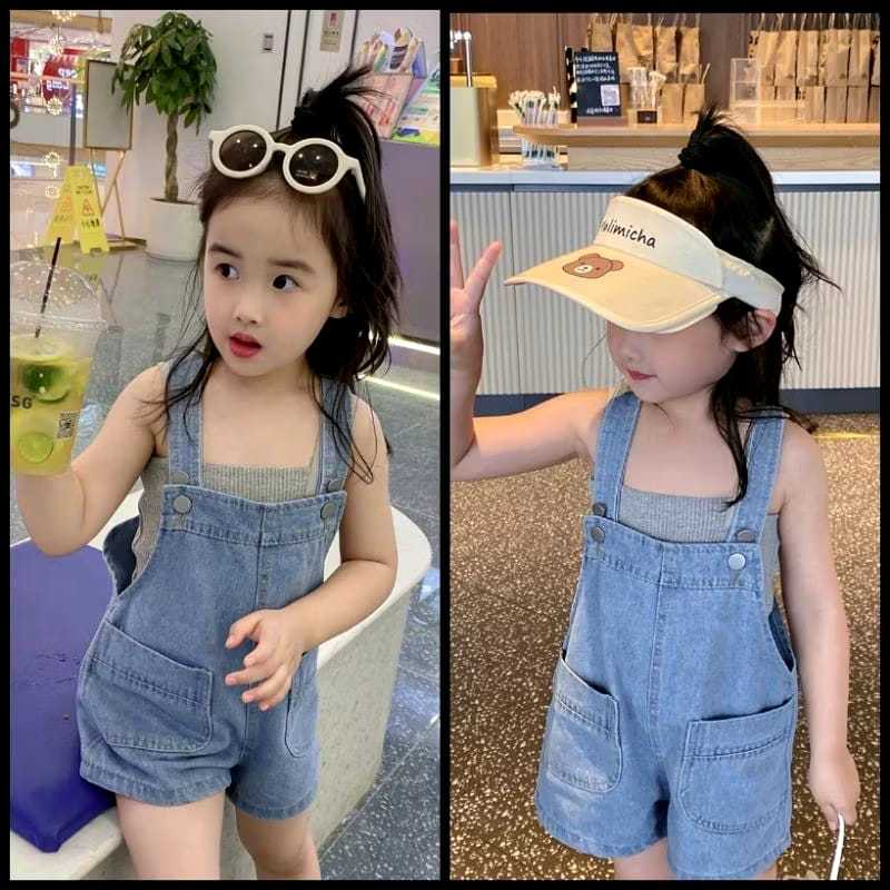 Overall Eboni Baju Kodok Pendek  Anak 1-4 Tahun Baju kodok Anak Laki-laki Dan Perempuan