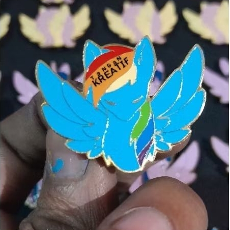 pin enamel custom plathing gold & silver