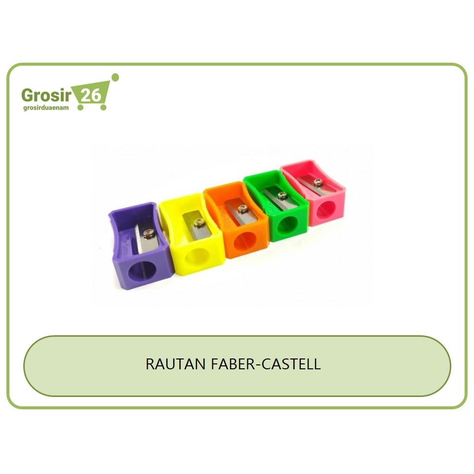 

(4 pcs) rautan / serutan / sharpener pensil faber castell original 100 lv