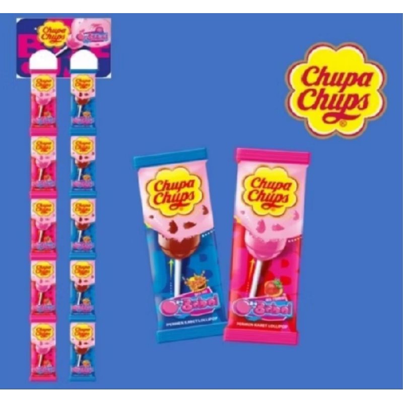 

Permen Chupa Chups Gum Permen lolipop Permen Karet Gulaan Karet Filled Lolipop Gantung Renceng