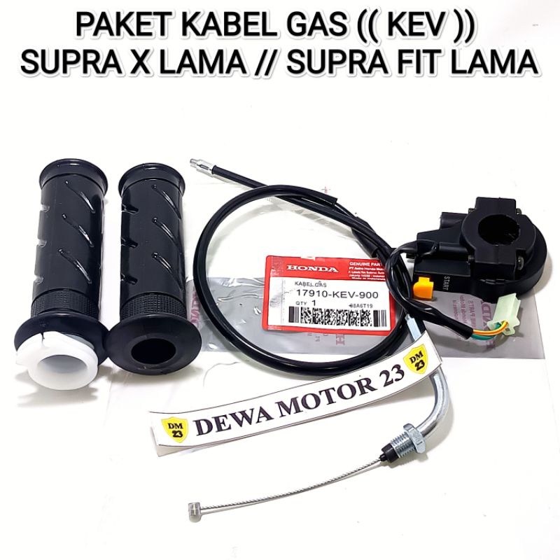 RUMAH GAS SET KEV GRIP HANDPAD SAKLAR KANAN KABEL GAS SUPRA X LAMA SUPRA FIT LAMA KUALITAS TERJAMIN