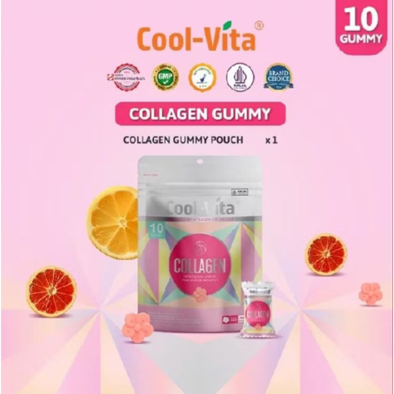 

COOLVITA COLLAGEN GUMMY Rasa Jeruk Bali dan lemon isi 10 PCS |Gummy Sehat Penuh Manfaat [Jamin ori100%]