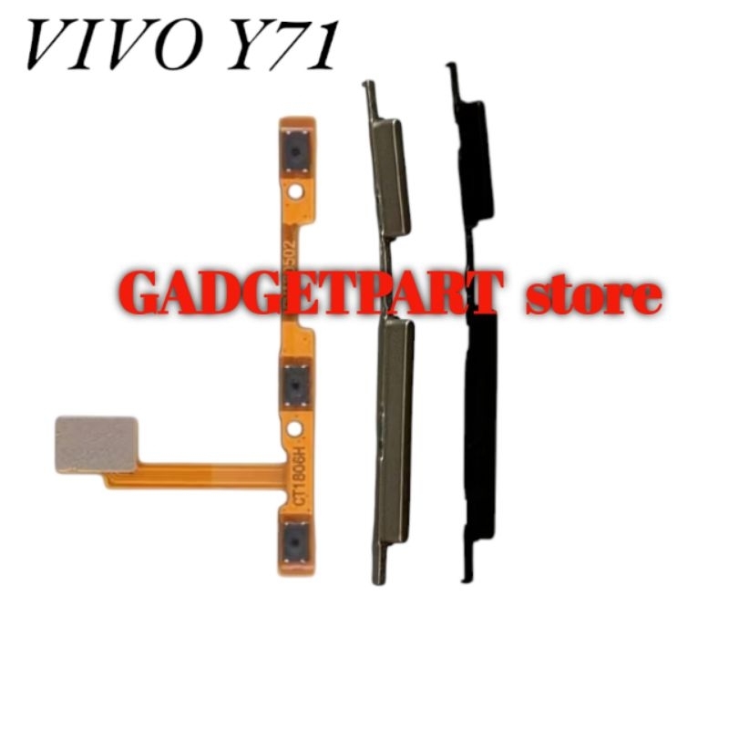 TOMBOL VIVO Y71TOMBOL SET + FLEXIBLE ON OFF VOLUME VIVO Y71 ORIGINAL