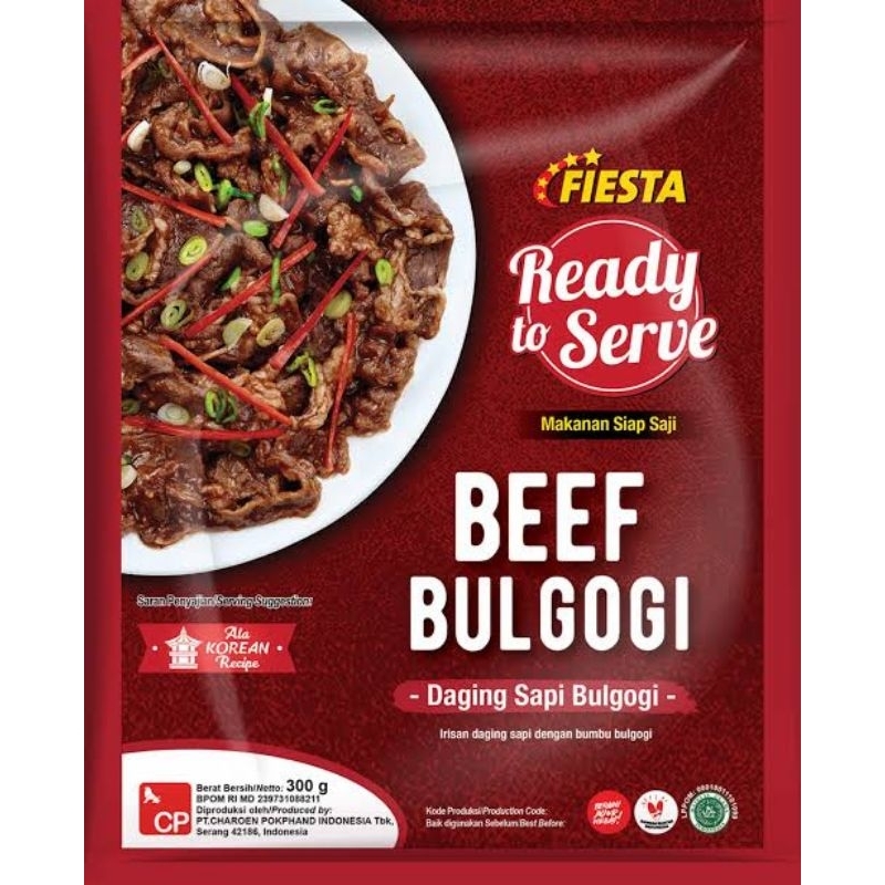 

Fiesta Beef Bulgogi (Ready to Serve) 300 gram