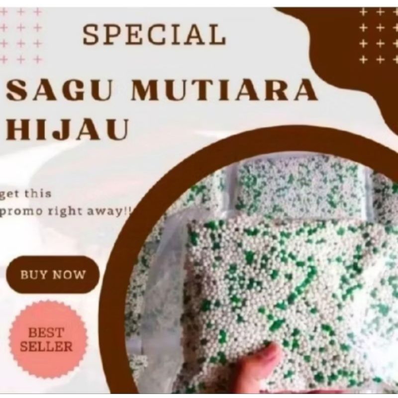 

TERLARIS!!! SAGU mutiara HIJAU 100%tanpa campuran , sagu mutiara paling enak dan tidak mudah hancur