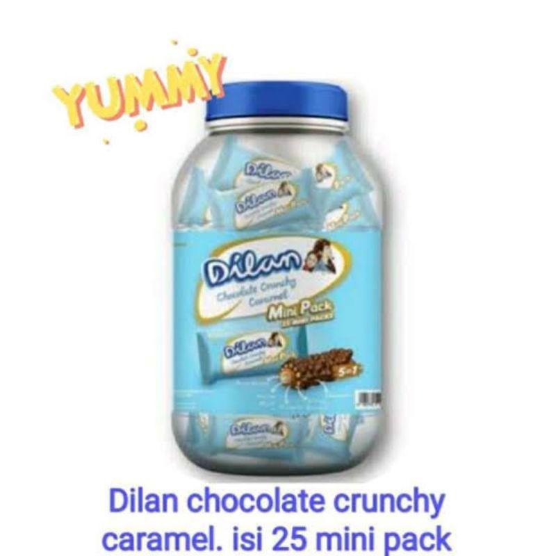 

dilan chocolate crunchy caramel toples isi 25 pcs