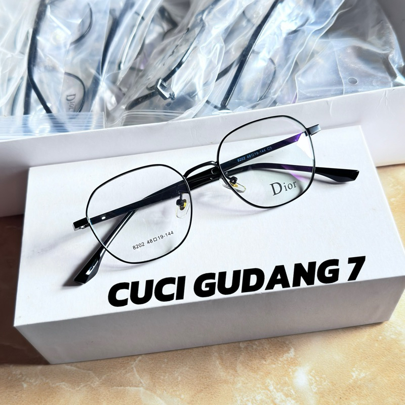kacamata Antiradiasi Photocromic Segi Kecil Cuci Gudang 7 DR 8202