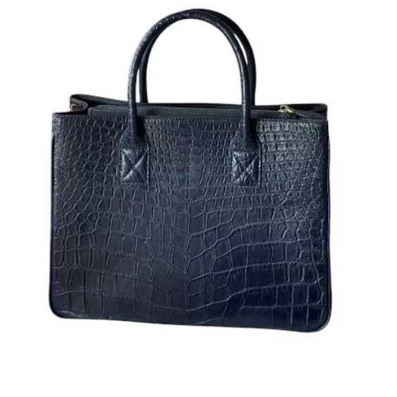 Tas Wanita Webe kulit Croco/Buaya Asli Premium Navi