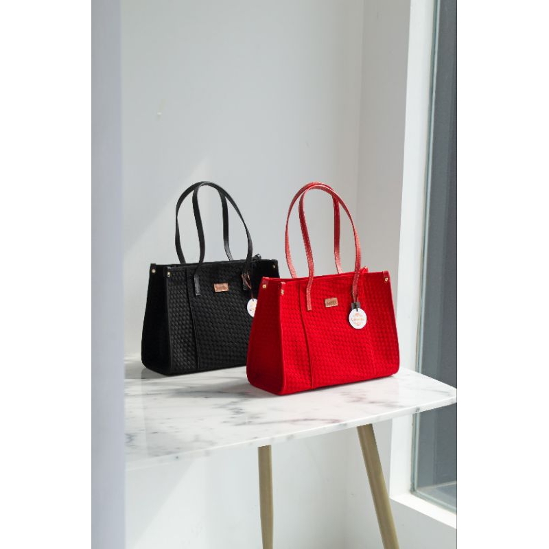Linette devinna | tote bag anyam | tas bahu wanita | shoulder bag wanita