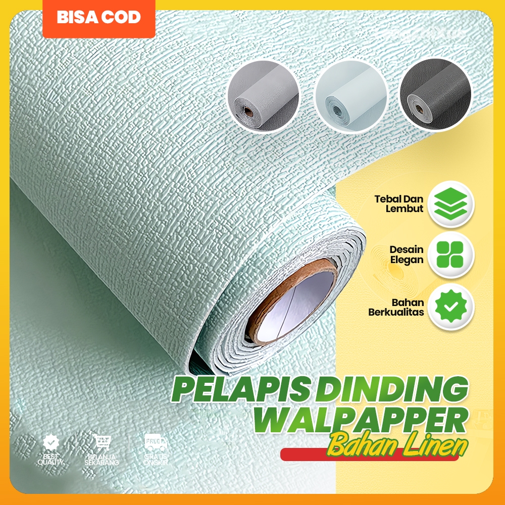 Wallpaper Dinding Stiker Pelapis Ruang Tamu Hiasan Tembok Dekorasi Rumah Bahan Estetik Modern Minima