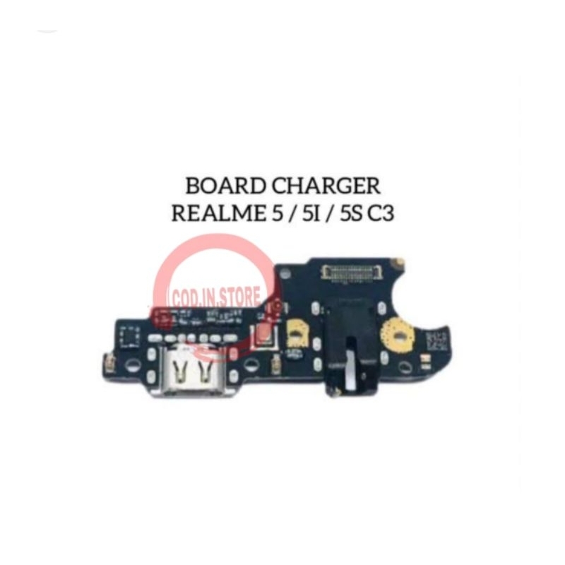 Papan Cas Realme 5 / 5i /5S / C3 Papan PCB Flexi Board Ori + Ic
