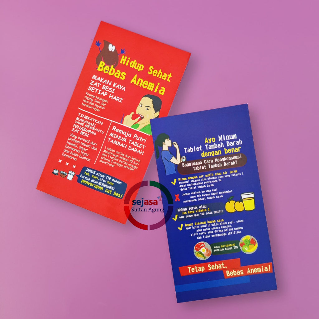 

Flyer Hidup Bebas Tanpa Anemia | Flyer Cara Minum Tablet Tambah Darah | Brosur Anemia