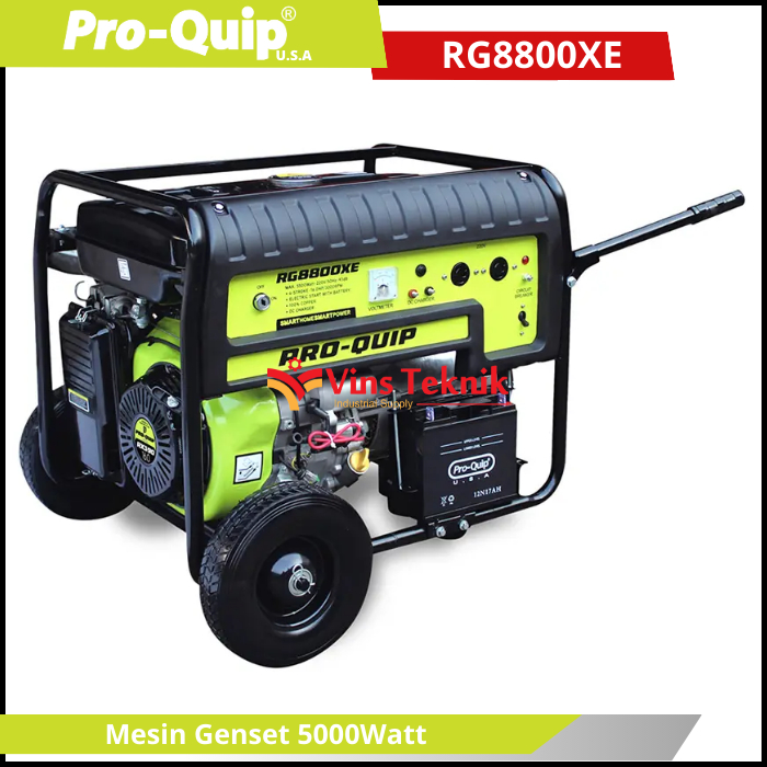 Mesin genset 5000watt RG 8800 XE Generator PROQUIP RG8800XE STATER