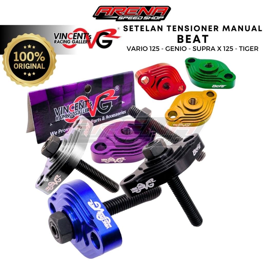 VRG Setelan Tensioner Manual Honda Beat  - Stelan Tensioner Racing Genio Vario 125 Tiger Original