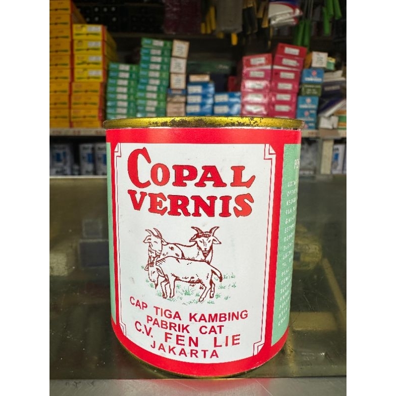 Copal Vernis Cap Tiga Kambing 200gram | Vernis Kayu