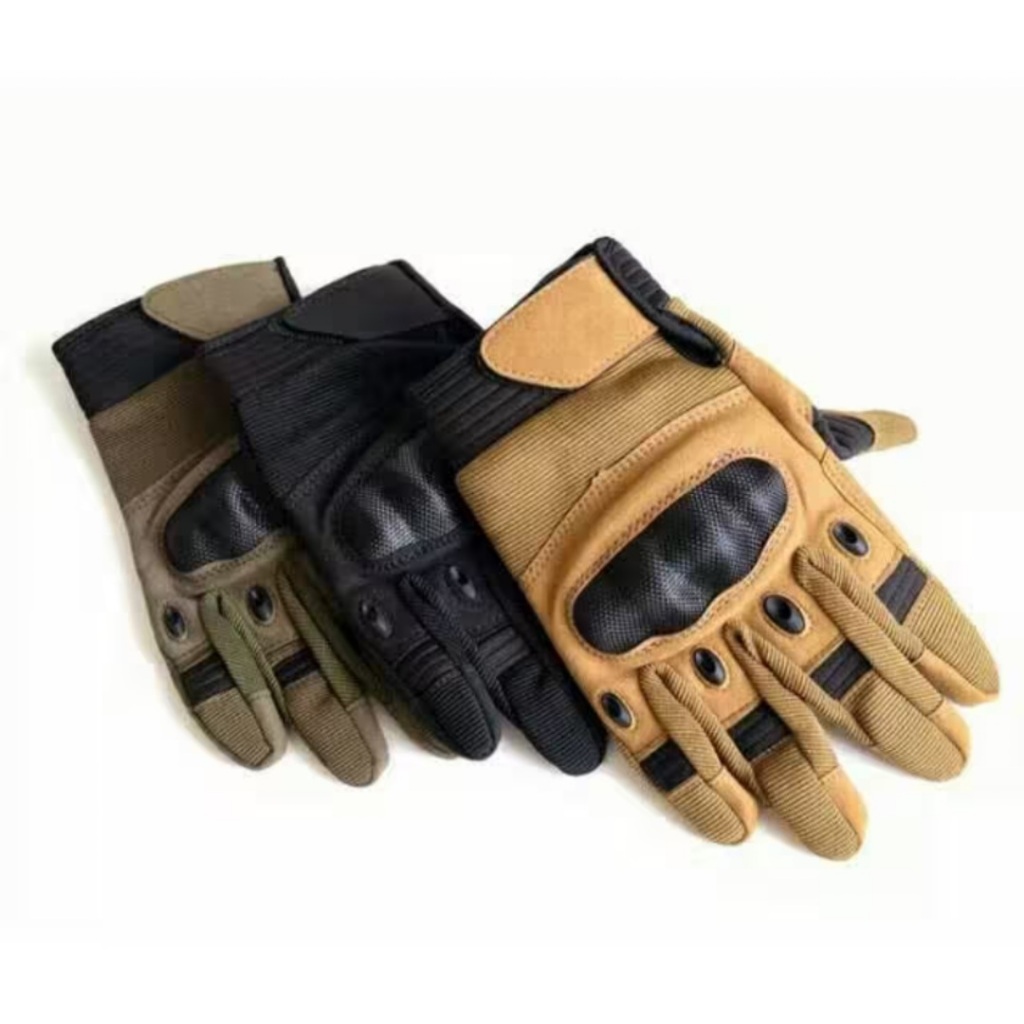 CQB Sarung Tangan Tactical Outdoor Glve Full Finger Knuckle Protect