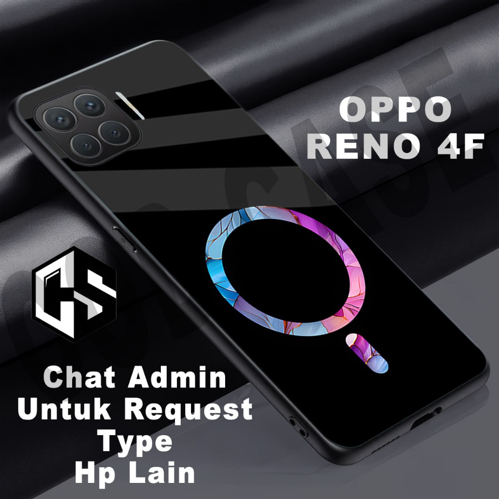 (COD 125) Softcase glossy kilau untuk type Hp OPPO RENO 4F / Motif Cocok untuk cowok dan cewek/case 