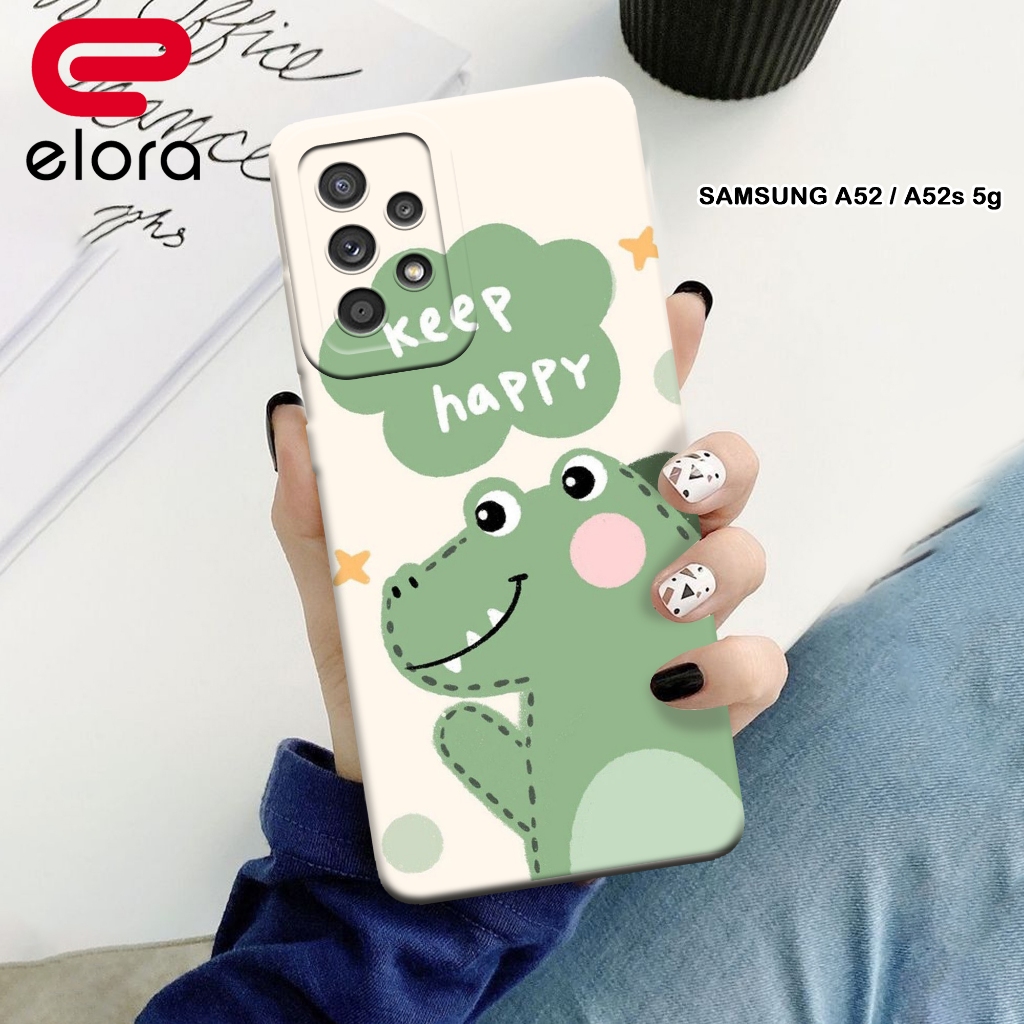 Case Samsung A52 / A52s 5G - Elloraa.id - Casing Samsung A52 5G - Motif Case Dino - Pelindung handph