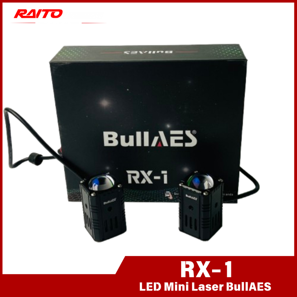 Mini Laser Bullaes RX1 28 Watt | Lampu LED Mini Laser Bull AES D2 RX1 Lampu Tembak Kabut Motor Mobil