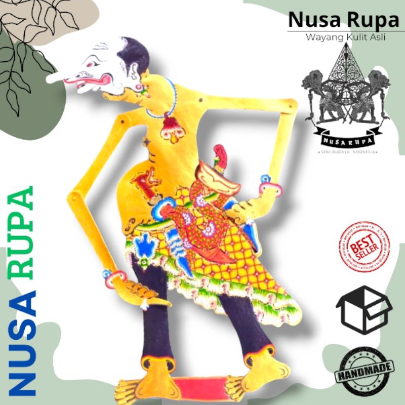 Wayang Kulit Sapi ASLI Petruk Alusan Ukuran Standar Dalang
