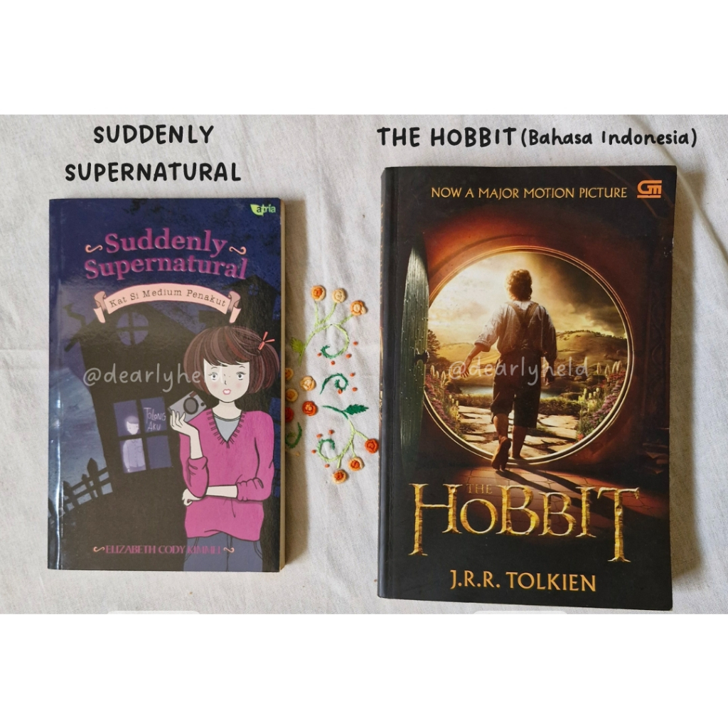 Buku Novel Preloved (Suddenly Supernatural, The Hobbit)