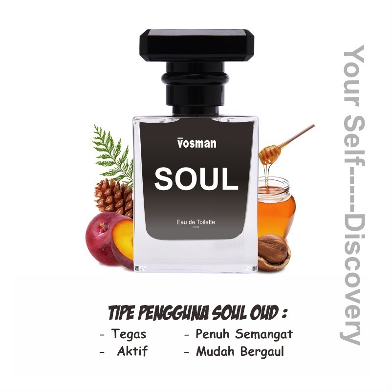 Vosman Parfume - SOUL I Parfum Pemikat Wanita - Parfum Pria Tahan Lama Original Pemikat Wanita