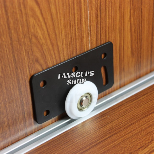 Sliding Whell Mini Roda Geser Pintu Etalase Laci Lemari Kabinet Rumah Portabel