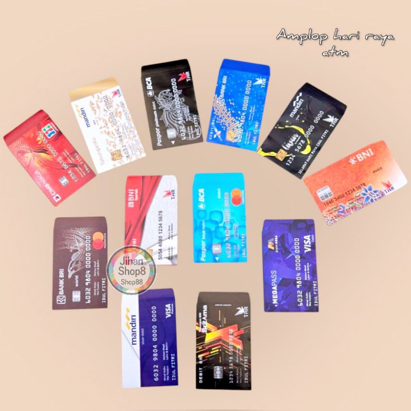 

Amplop lebaran idul fitri isi 100 lembar motif ATM size medium