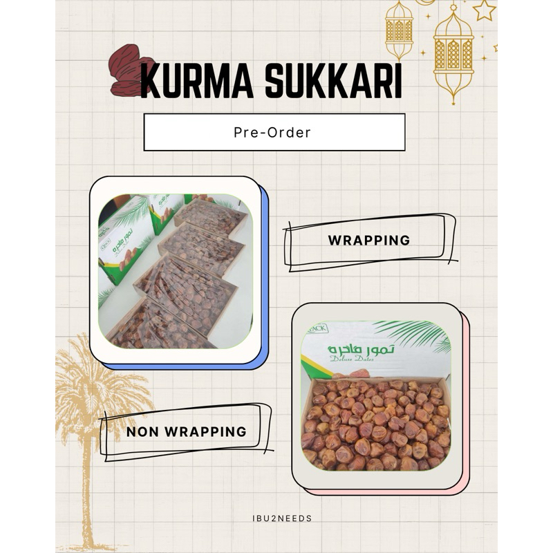 

Kurma Sukkari Al Qossim dus 3kg - pre order