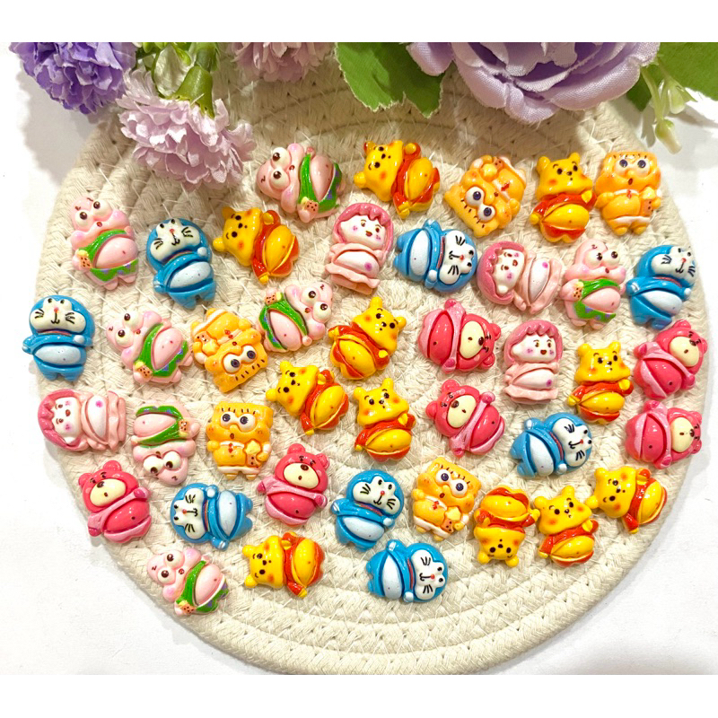 clay/resin doraemon isi 100 pcs