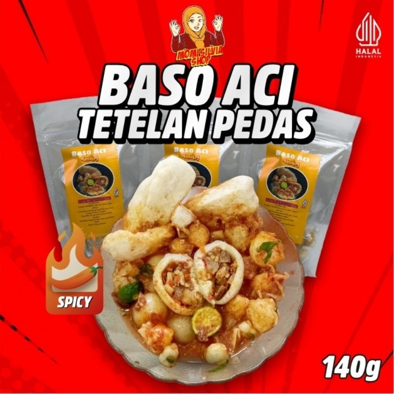

Baso Aci Premium isi tetelan sapi pedas