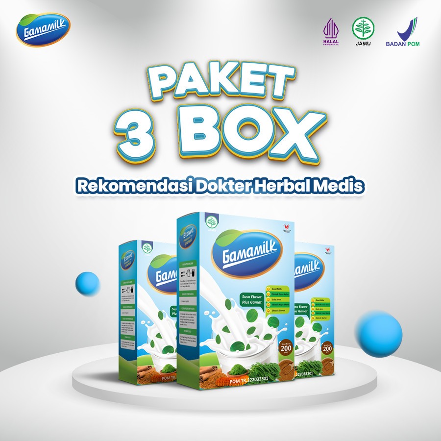 

[ 3 BOX ] Susu Etawa Gamamilk - Solusi Masalah Tulang, Nyeri Sendi, Asam Urat dan Rematik Terbaik