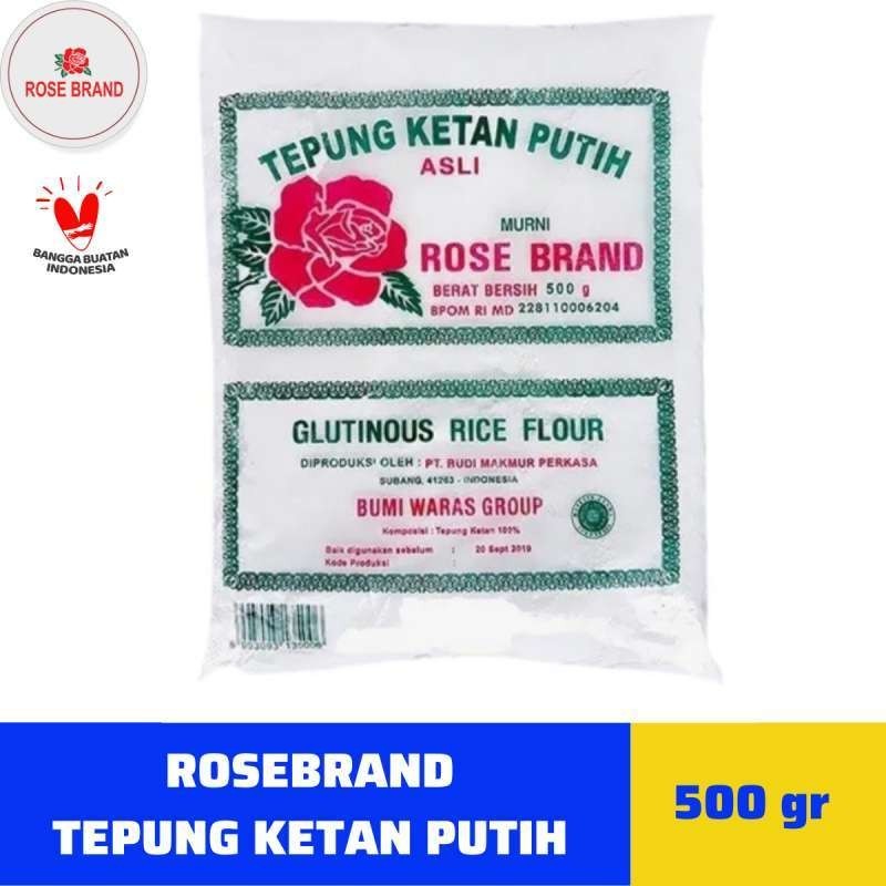 

ROSE BRAND (Ekonomis) Tepung Ketan Putih 500 Gram / 500 gr