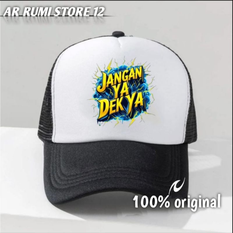 jual topi keren,topi jaring,topi bisbol,topi trucker logo jangan ya dek ya