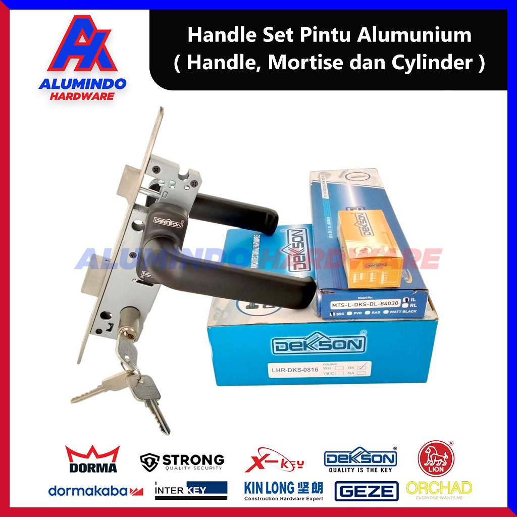Handle Set Pintu Alumunium Dekson LHTR 0816 1 Set