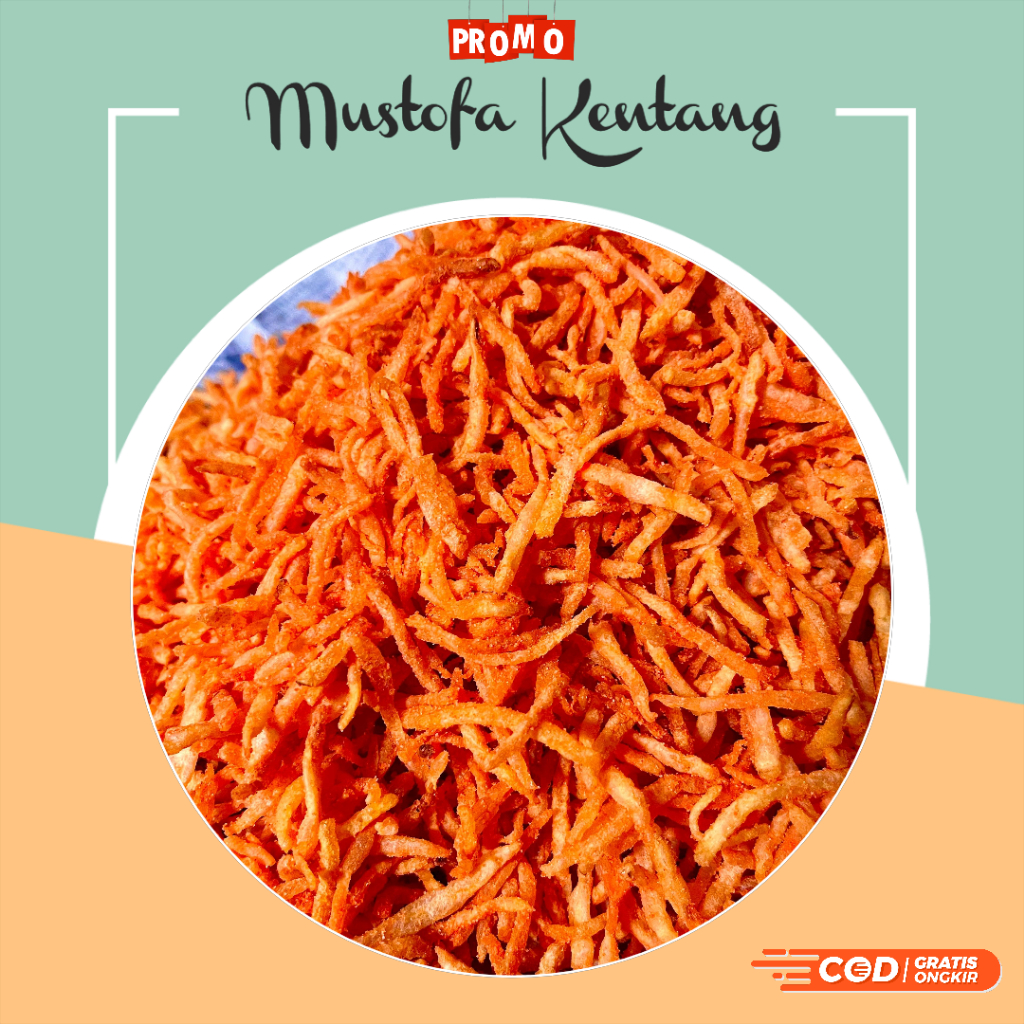 

Promo Kentang Mustofa 250 Gram - Kripik Kentang Mustofa Rasa Balado Pedas - Camilan Enak Pedas Gurih Terlaris