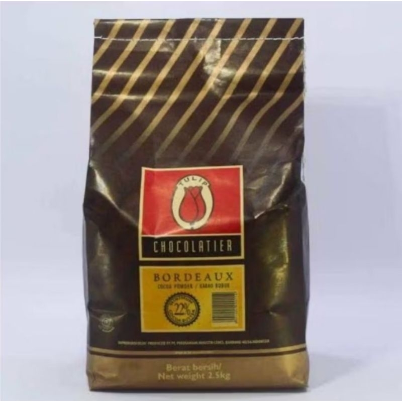 

Coklat Bubuk Tulip Burdeaux Kemasan Bag 2,5kg / Cocoa Powder